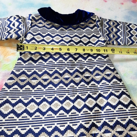 Blueberi Boulevard Brocade Jacket Blue Gold Metallic Girls 2T - Picture 15 of 15